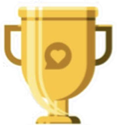 The gold Nextdoor Neighborhood Fave trophy